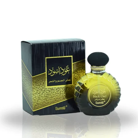 #BlackOud #Surrati #OudPerfume #ArabianFragrance #LuxuryPerfume #LongLastingPerfume #WoodyScent #UnisexPerfume #FragranceStore