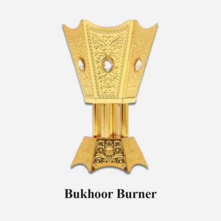 Bakhoor Burner Steel Small Gold